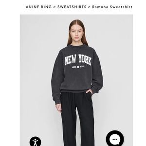 Anine Bing New York Sweatshirt size XS